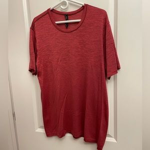 LULULEMON Red Metal Vent Tech Short Sleeve 2.0